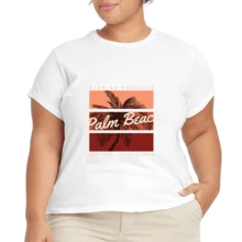 2026 Camiseta unisex de algodón casual de verano, estampada diseño playero surf atardecer, ropa de vacaciones, colores blanco y negro, tallas extras disponibles - Blanco - Ver 4