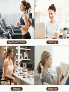 10/50/100/200入 女款基礎髮圈，簡約彈性無縫髮帶，適合女性。時尚簡約舒適高彈性橡皮筋，耐用、高抗拉強度可重複使用，可用於馬尾。這些高彈性髮圈對頭髮非常友善，不會損害髮質。非常適合日常佩戴。 - 深情黑 - 查看 6