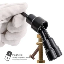 Bộ 12 mũi khoan từ tính, bộ đầu tuýp lục giác từ tính cho máy khoan điện. - Bộ 12 nắp đầu lục giác - màu cam - Xem 2