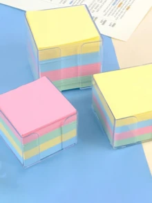 500张马卡龙造型便签本，带亚克力支架，方便办公记笔记，无需胶水，不留残胶，使用简单。 - 多色 - 查看 3