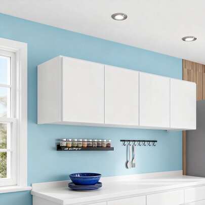 Repisa Flotante Gabinete De Cocina 120cm Blanco