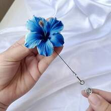 Acrylic Flat Gerbera Daisy Retractable Badge Reel, 360 Degree Rotating Alligator Clip Sleeve Badge Holder For Doctors, Nurses - one-size - View 6