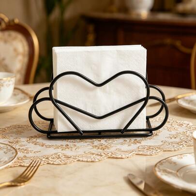 1pc Creative Iron Vertical Paper Towel Holder Rack, Gold/Black Upright Paper Towel Dispenser, Suitable For Desktop Placement, Ideal For Eid, Ramadan And Holiday Decor And Storage, Essential Household Item And Great Gift For Friends, Restaurants, Hotels And Cafes