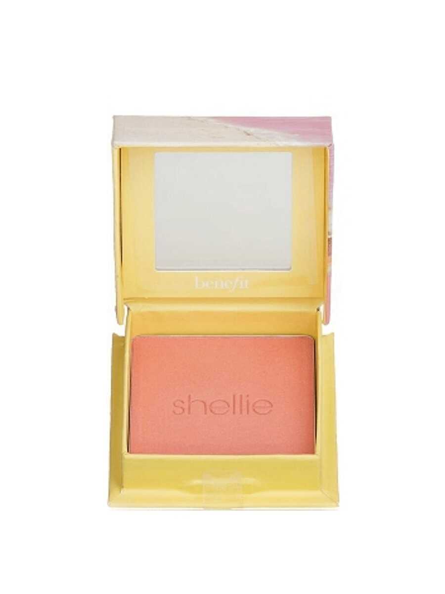 Benefit Shellie Warm Seashell-Pink Blush Medium Pink Makeup 0.21oz/6g 0.08oz/2.5g Blendable & Buildable, For All Skin Tones Girlfriend Wife Mother Friend Birthday Graduation Party Travel Camping Outdoors School Campus Trip Festivals Anniversary Office Winter Christmas Special Occasions, Party - Medium Pink - View 1