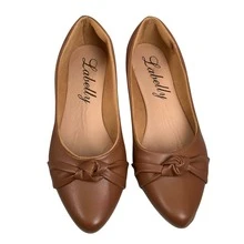Set Of 2 Women's Pointed Toe Flats, Neutral, Casual, Elegant, Sizes 34 To 40 - 黑色/棕色 - 查看 2