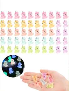 Bộ 100/50/20/10/1 tượng kỳ lân mini bằng nhựa phát sáng trong bóng tối, thích hợp để tự làm vườn cổ tích, trang trí bình thủy tinh, chậu cây cảnh, tiểu cảnh, trang trí sân vườn, nội thất xe hơi, trang trí tiệc và sinh nhật. - trộn - Xem 3