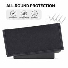 Funda antipolvo de nailon negro, funda antipolvo con forro suave, funda a prueba de arañazos y resistente al agua adecuada y compatible con la base de carga de y Switch OLED, adecuada para jugadores, entretenimiento en el hogar y viajes - Ver 4