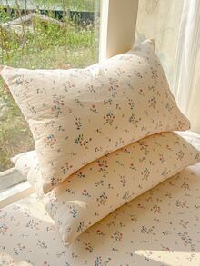 1 chiếc vỏ gối đơn 100% polyester Ins Fresh, vỏ gối đa năng cho phòng ngủ, mềm mại và thoải mái, thân thiện với da. - Gió xuân dịu mát mười dặm - Xem 2