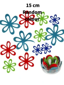 1 Pack Multicolor Flower Felt Pot Separators, 2mm Thick Anti-Scratch Pan Protector Pads, Heat Resistant Non Slip Felt Coasters, Reusable Cookware Divider For Stacking Pots Bowls Pans, Kitchen Storage Protection - Multicolor - View 20