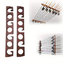 Fishing Rod Rack, Holds Up To 7 Fishing Rods, Wall-Mounted Or Ceiling-Mounted Fishing Rod Holder, Vertical Or Horizontal Fishing Rod Stand - Tree - View 6