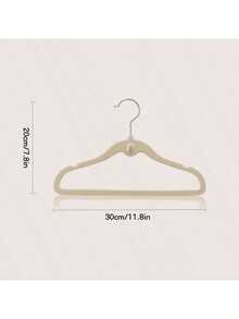 20pcs New Multi-Color Children's Flocked Hangers - Surface Coated With Anti-Slip Flocked, No Shedding, Specially Designed For Infants And Toddlers. Combines Storage And Organization Functions, Cute Design, Equipped With Side Hooks; Supports Chain Connection, Effectively Saves Closet Space; Features Anti-Slip, Stackable And Drying Clothes Multiple Functions. - Multicolor - View 3