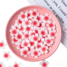 100pcs Edible Flower Cupcake Decorations, Sticky Rice Paper Cake Toppers For Wedding Birthday Party Cake Food Decor Frosting And Decoration - Multicolor - View 1