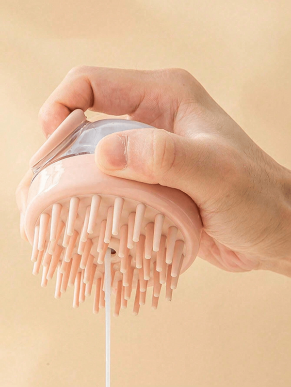 1/2pcs Liquid Dispenser Hair Washing Brush, Hair & Scalp Massager, Shampoo Brush, Massage Comb, Massage Brush, Multi-Function Washing Brush With Liquid Dispenser, Japanese Bubble Massage Brush, Massage Comb, Cleaning Tool, Suitable For Hair And Pet Bathing
