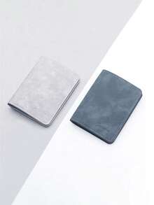 1 buah Dompet Kartu Kredit Kulit PU Ultra Tipis, Desain Ringkas, Gaya Minimalis, Dompet Saku Depan, Sempurna Untuk Pria Untuk Menyimpan Uang Tunai, Kartu Kredit, SIM, dll. - MultiWarna - View 3