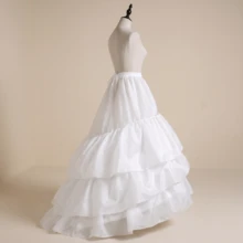 3-Layer Petticoat Underskirt With Train, For Wedding Dress, Formal Gown, Ball Gown - Multicolor - View 3