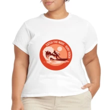 2026 Camiseta unisex de algodón casual de verano, estampada diseño playero surf atardecer, ropa de vacaciones, colores blanco y negro, tallas extras disponibles - Blanco - Ver 4