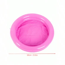 1 pieza Bañera inflable para niños, piscina de baño para el hogar, piscina de natación de bebé de plástico reforzado para parque acuático - Multicolor - Ver 7