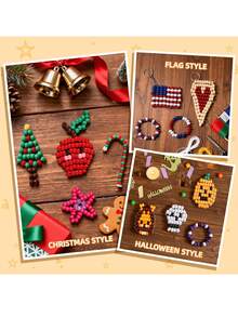 200pcs Plastic Horse Beads, Multi-Color Beads Suitable For Bracelet Making, Braiding, DIY Crafts, Jewelry Making, Keychains And Decorations, Random Colors - Multicolor - View 5