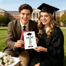 2026 Christian Graduation Card, Jeremiah 29:11 Bible Verse Graduation Greeting Card With Cap And Diploma, Religious Inspirational Card For Graduates - A - View 3