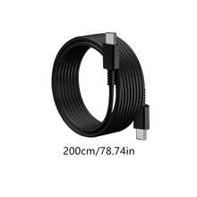 适用于 Galaxy 系列的 45W 超快充电线，5A 双 USB Type-C 数据线 - 黑色 - 查看 7
