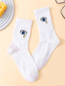 Vớ dài đến bắp chân thêu hình hoạt hình dễ thương, unisex. - Nhiều màu - Xem 4