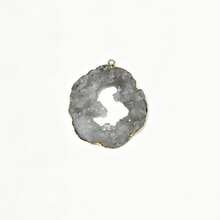 30-40mm Natural Agate Crystal Tooth Semi-Precious Stone Asymmetrical Pendant Necklace - Irregular Geode Pendant - View 24
