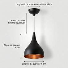 ILUMANIA Pendant Lights - Blanco y Negro - Ver 3