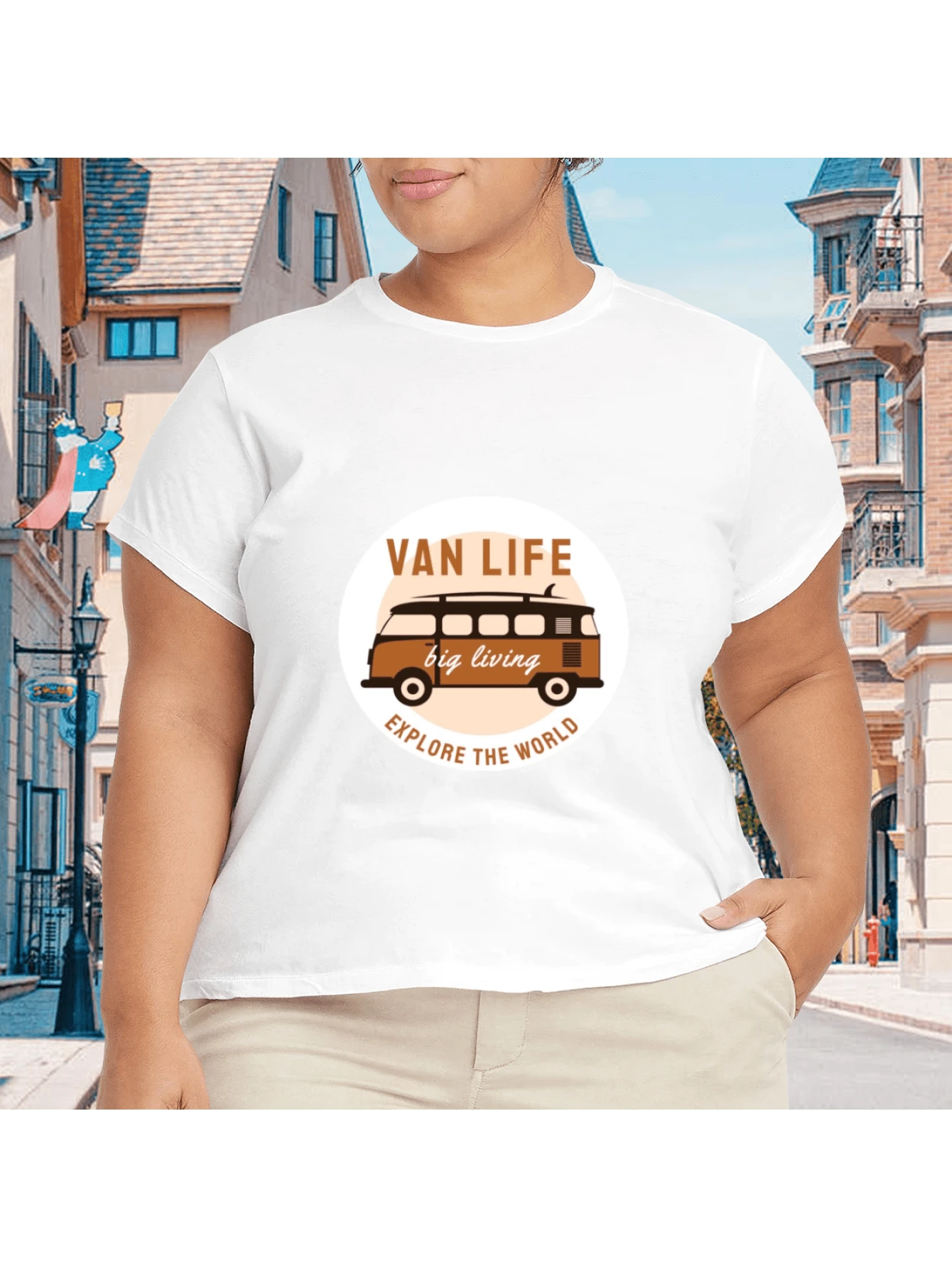 2026 Camiseta unisex de algodón casual de verano, estampada diseño playero surf atardecer, ropa de vacaciones, colores blanco y negro, tallas extras disponibles - Blanco - Ver 1