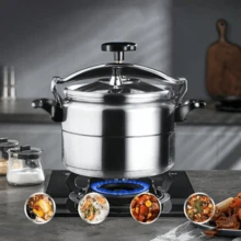 Nồi áp suất chống cháy nổ bằng nhôm - Nồi hầm đa năng dung tích lớn, phù hợp với bếp ga gia đình. - Xem 11