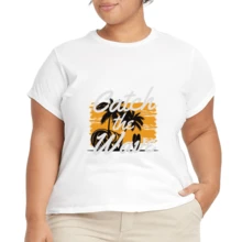 2026 Camiseta unisex de algodón casual de verano, estampada diseño playero surf atardecer, ropa de vacaciones, colores blanco y negro, tallas extras disponibles - Blanco - Ver 4