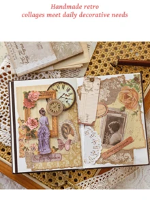 30pcs Scrapbooking Paper, Handmade Diary DIY Decoration Collage Material - MultiWarna - View 8