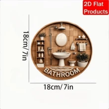 Trang trí tường tròn phẳng 2D bằng gỗ cổ điển, làm từ chất liệu gỗ, phong cách retro, không cần điện. Thích hợp cho phòng ngủ, nhà bếp, sân vườn, nhà để xe, công viên, nhà ở, quán cà phê, câu lạc bộ, quán bar hoặc nhà nông thôn, món quà hoàn hảo cho gia đình và bạn bè vào các dịp lễ hoặc khai trương, trang trí Giáng sinh phẳng 2D - Nhiều màu - Xem 3