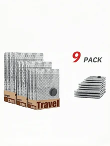 Travel Space Saving Vacuum Storage Bags, 3 Sizes Thick Leak-Proof Reusable Clothes Quilt Compression Bags, Dust Moisture Proof Wardrobe Luggage Organizer - 查看 22