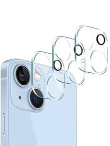 Set de 3 piezas Película protectora de lente de cámara de cobertura completa, compatible con iPhone 17 Pro Max, 17 Air, 17 Pro, 12, 13 Pro Max; Protector de pantalla, compatible con 11, 14 Pro Max, 15 Pro Max, 15 Plus, 16, 16 Plus, 16 Pro, 16 Pro Max; Adecuado para uso diario, oficina, hogar; Protector de lente; Resistente al agua, a los golpes, antirrayas. - transparente - Ver 7