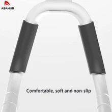 ABAHUB 1pc Push-Up Stand Assist, Abdominal Muscle Training Assist, Made Of PP Material, Suitable For Push-Up Stand, Abdominal Muscle, And Push-Up Training - White - View 3