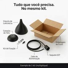 ILUMANIA Pendant Lights - Blanco y Negro - Ver 2