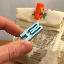 1个/12个/20个装食品密封夹，轻便耐用，厨房工具，用于密封食品袋 - 多色 - 查看 2