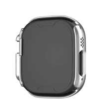 适用于 38/40/41/42/44/45/46/49mm 索尼 11/10/9/8/7/6/5/4/3/2/1 系列手机的保护壳，防震超薄硬质 PC 边框，全包式保护壳（不含屏幕保护膜），配件 - 銀色 - 查看 5