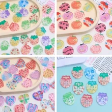 10/15/20/25/32/40/50Pcs Transparent Printed Apple Buttons Accessories Clothing Buttons Hollow Out Clogs Shoe Decor Phone Case Accessories Wholesale, Random Styles - A - View 3