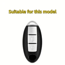 TPU汽車鑰匙保護套附鑰匙圈，適用於Leaf、Micra、Qashqai、J11、J10、Trail、T32、Versa Note、Patrol，防摔防塵鑰匙套配件 - KY22 - 查看 3