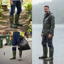 Sanitary Boots, Rain Boots, Hydrocarbon Resistant, 100% PVC, Non-Slip, Waterproof, Comfortable, Rhino PVC - 綠色 - 查看 3