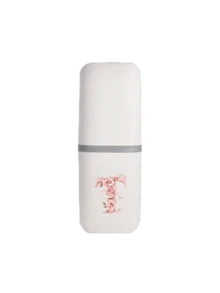 1个玫瑰金字母A-Z便携式牙刷架，让您的牙刷保持清洁便携！旅行牙刷架，便携式牙刷杯盖，适合旅行、露营、出差和上学，多功能牙刷杯，旅行洗漱杯，牙刷和洗漱用品收纳套装，简约洗漱收纳盒，旅行必备，浴室配件，家居用品和收纳（白色） - 彩色 - 查看 29