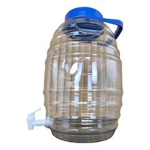 20L Barrel Dispenser Glass Dispenser With Key, Lid, And Handle - Blue - View 1