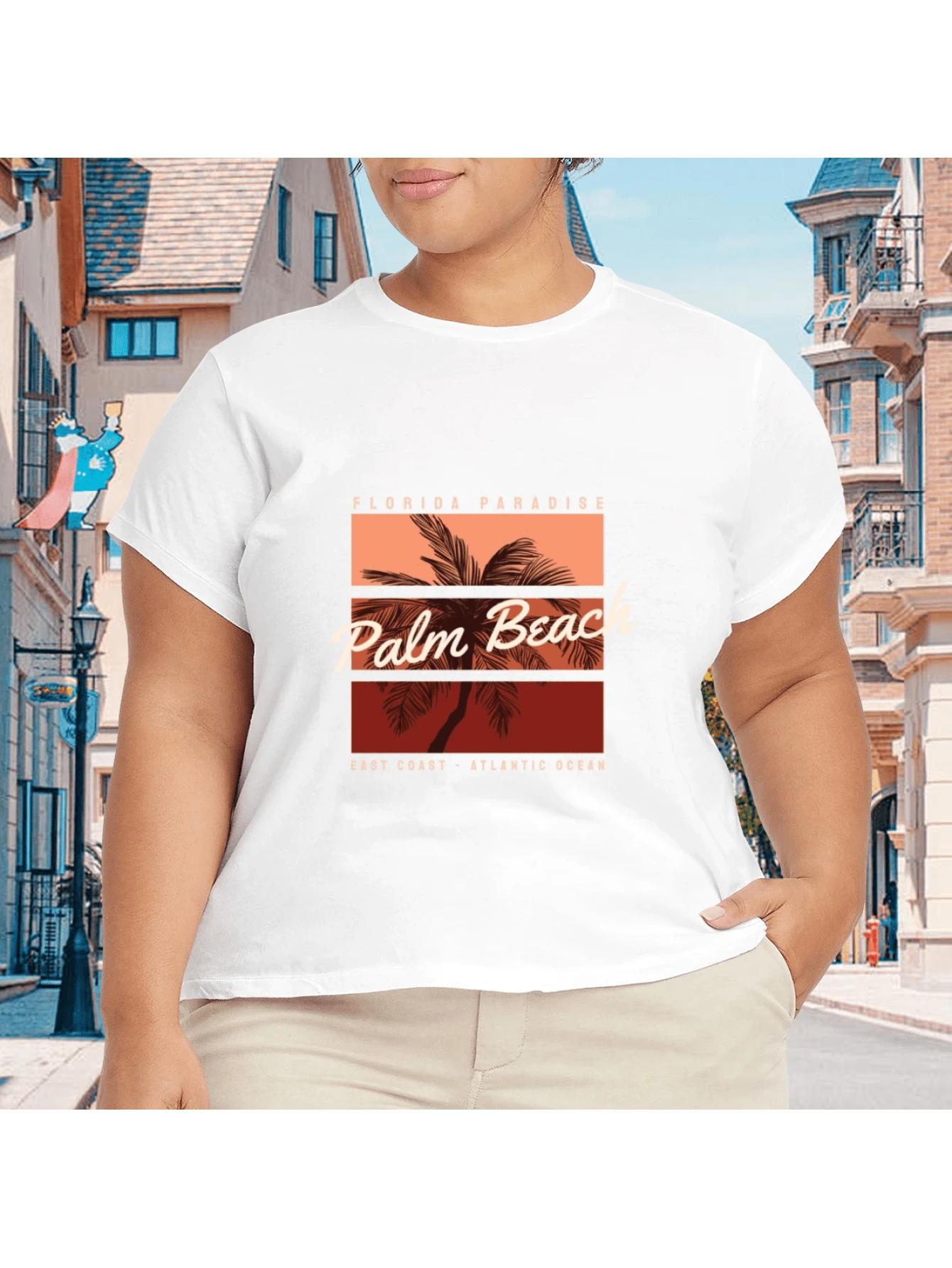 2026 Camiseta unisex de algodón casual de verano, estampada diseño playero surf atardecer, ropa de vacaciones, colores blanco y negro, tallas extras disponibles - Blanco - Ver 1