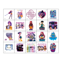 DOBBLE 20 piezas Pegatinas de grupo de chicas K-Pop con tema de bruja y exorcismo, pegatinas de graffiti de dibujos animados (estilos aleatorios) - Multicolor - Ver 7