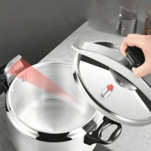 Nồi áp suất chống cháy nổ bằng nhôm - Nồi hầm đa năng dung tích lớn, phù hợp với bếp ga gia đình. - Xem 8
