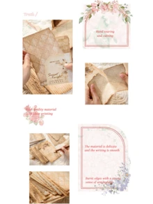 30pcs Scrapbooking Paper, Handmade Diary DIY Decoration Collage Material - MultiWarna - View 9