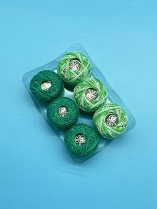 6pcs/Set Lace Thread, Solid Color & Gradient Dual-Color Matching, 25m Long Per Skein, Sufficient Length For Small Craft Projects And Stocking, Suitable For Miniature Crochet, Preserved Flowers, Earrings, Hair Clips, Doll Accessories, Lace Edging DIY - Lace Thread Set - View 9