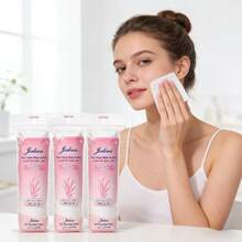 Bông tẩy trang đa lớp thấm hút cao, hình tròn, làm từ cotton hữu cơ, mềm mại và nguyên chất. - Hồng - Xem 7