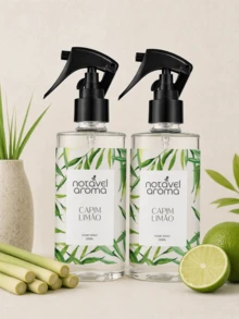 Kit Of 2 Home Sprays, 200 Ml Each, For Room Scent, Suitable For Curtains And Sheets. - Hierba de limón - Ver 1